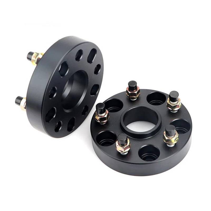 Auto Rad Distanzstück Adapter Universal PCD 5x160 CB = 65.1mm M14x1.5 14x2.0 2 Stück 25 30 35 40 50 60mm Rad Spacer Adapter 5 Lug Spurverbreiterungen(35mm Black M14x2.0) von RAGPUKMUAN