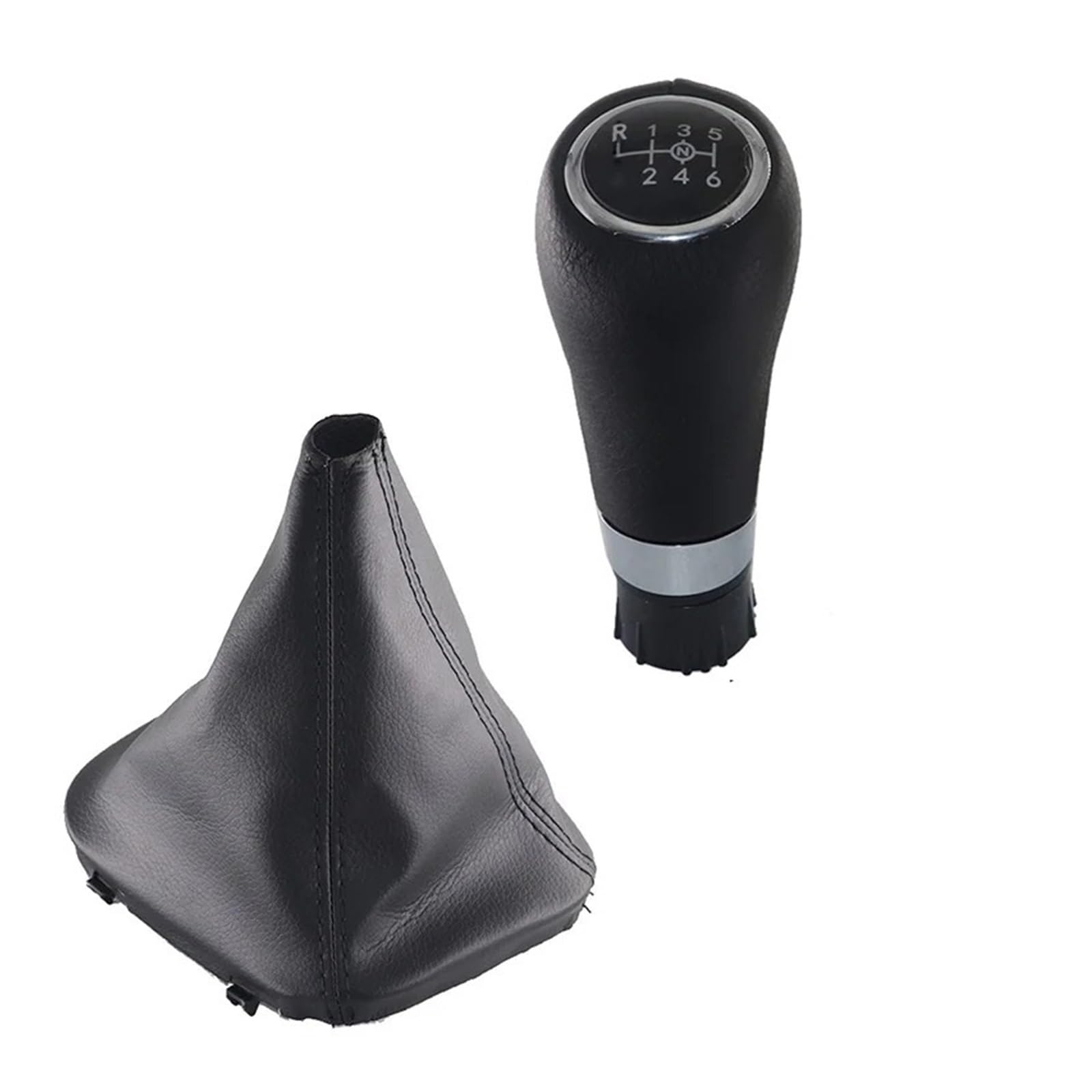 Auto Schalthebel Schaltknauf Kopf Für Benz C-KLASSE W203 S203 CL203 2000-2004 W209 CLK Auto-Schaltknauf Hebel Stick Gamasche Boot-Abdeckung Kragen Leder Universal Fahrzeug Schaltknauf(8MM Hole Set) von RAGPUKMUAN