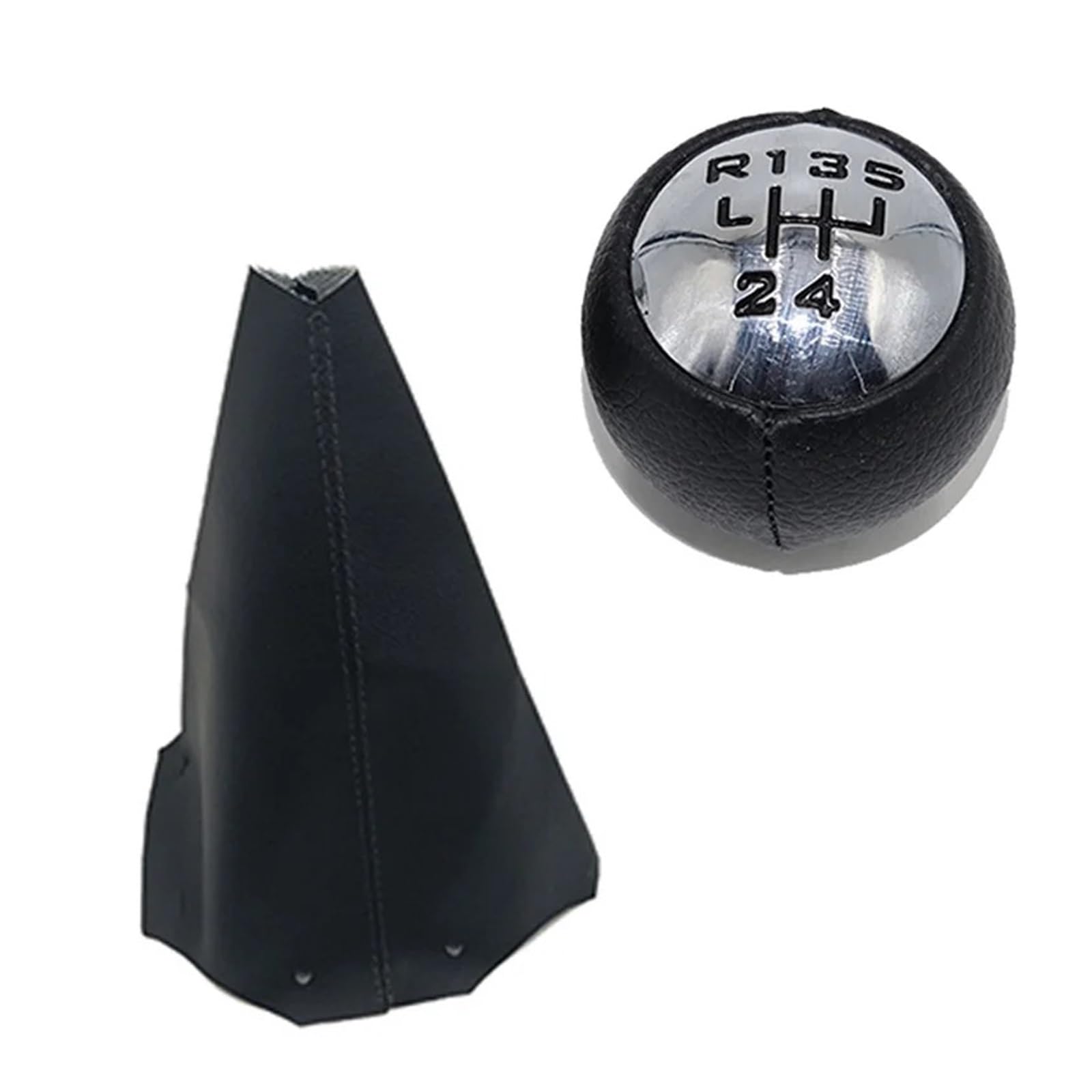 Auto Schalthebel Schaltknauf Kopf Für Citroen Für C3 Für C4 C8 PU Leder Manueller Schaltknauf Schalthebel Griff Stick Universal Fahrzeug Schaltknauf(5 Speed Set) von RAGPUKMUAN
