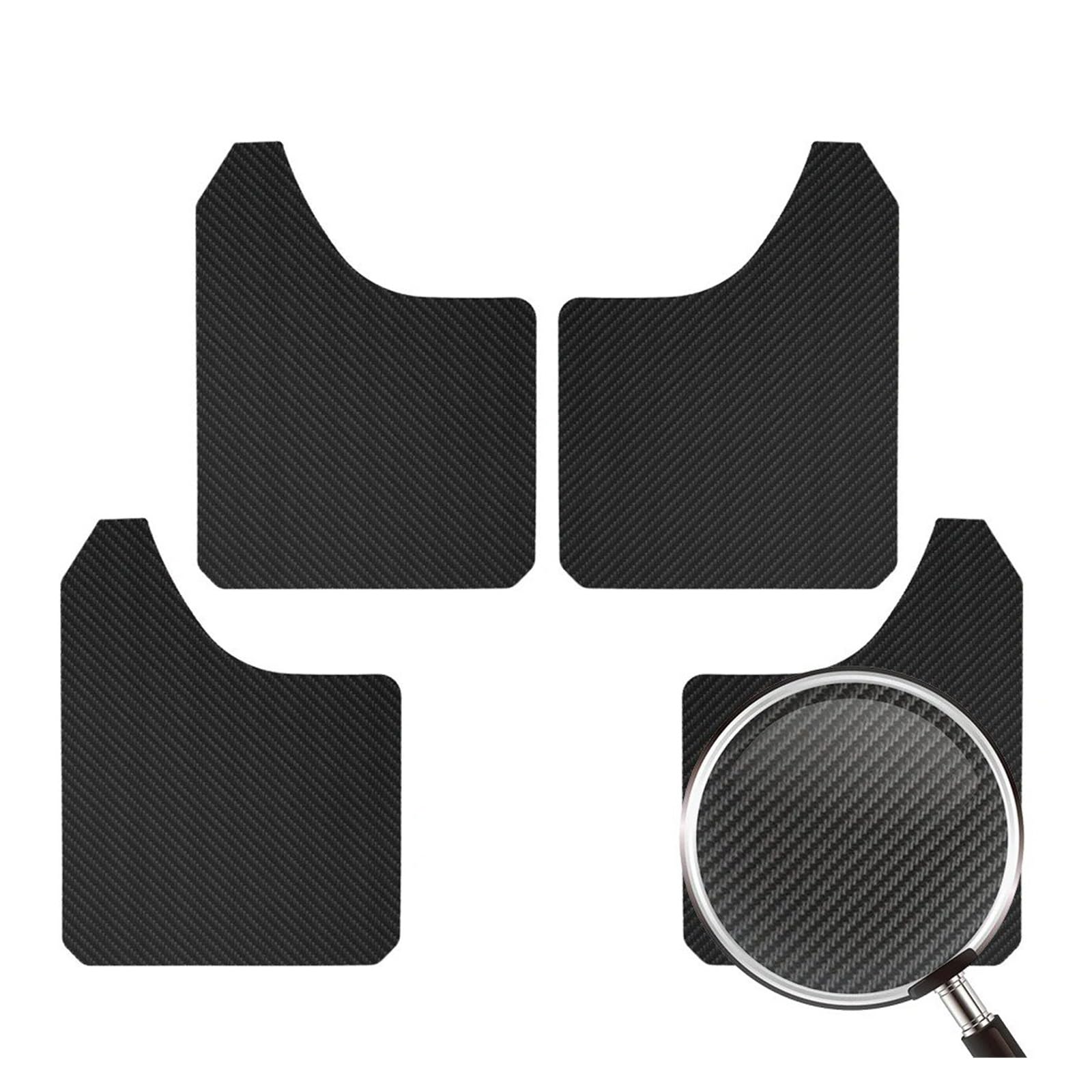 Stück Schmutzfänger Mud Flaps Für Jeep Für Wrangler Für Cherokee JK Für Cherokee Für Renegade Für Liberty Schmutzfänger Spritzschutz Kotflügel Schlammklappe Spritzschutz(4Black) von RAGPUKMUAN