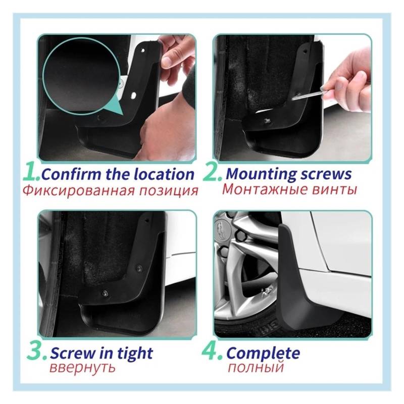 Stück Schmutzfänger Mud Flaps Für X1 F48 2016 2017 2018 2019 2020 2021 Vorne Hinten Spritzschutz Kotflügel Schmutzfänger Schlammklappe Spritzschutz von RAGPUKMUAN