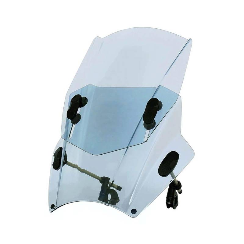 Tourenscheibe Getönt Für MT-03 Für MT-07 Für MT-09 Für MT-10 FZ-10 FZ-09 FZ1N FZ6 Motorrad Einstellbare Wind Bildschirm Windschutzscheibe Bildschirm Motorräder Deflektor(Transparent Gray) von RAGPUKMUAN