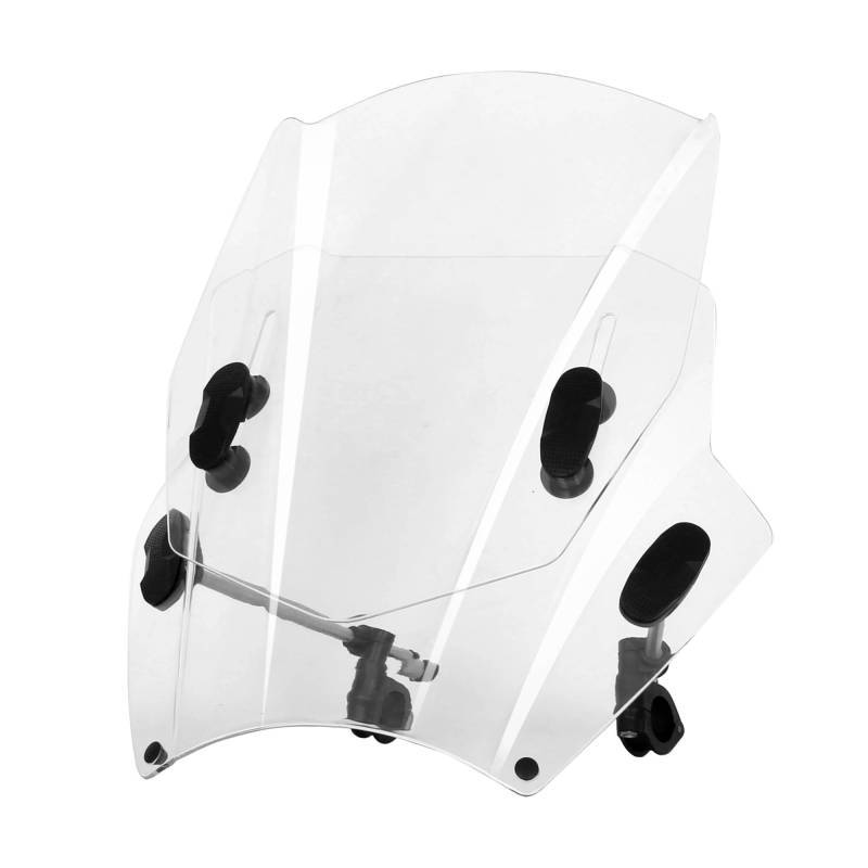 Tourenscheibe Getönt Für MT09 Für MT07 MT125 FZ1 FZ6 FZ8 FZ8N XJ6 MT-01 MT03 Motorrad Windschutzscheibe Windschutzscheibe Universal Bildschirm Motorräder Deflektor(Adjust Transparent) von RAGPUKMUAN