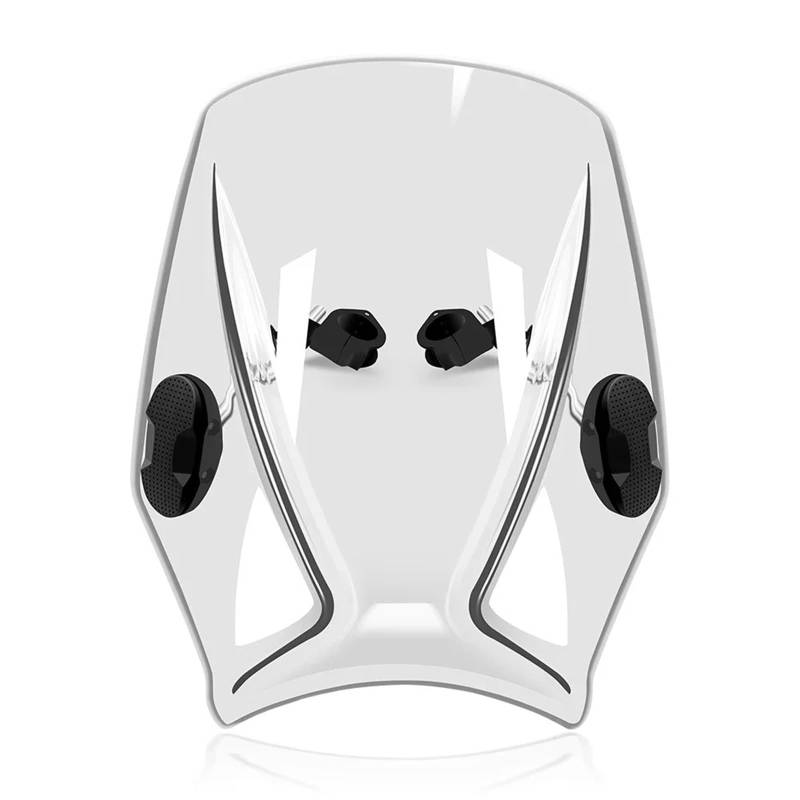 Tourenscheibe Getönt Für XSR900 XSR 900 2016-2024 Windabweiser Universal Motorrad Windschutzscheibe Windschutzscheibe Deckt Bildschirm Motorräder Deflektor Bildschirm Motorräder Deflektor(White) von RAGPUKMUAN