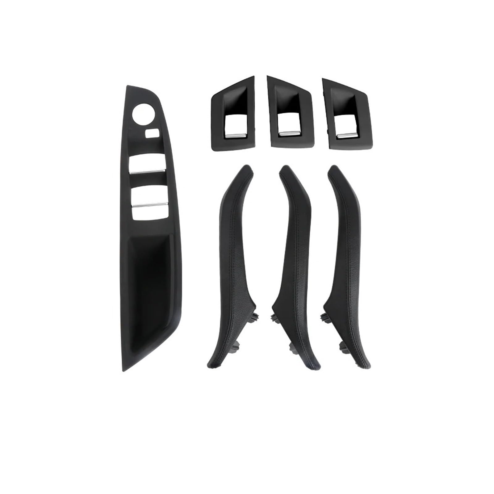 Vorderer linker Innen Türgriff Für 5er F10 F11 2010–2017 Links- Und Rechtsseite Fahrerautos Innentürgriffe Aus Leder 7-teilig Komplettset Türgriff Innen Rechts(LHD Black) von RAGPUKMUAN