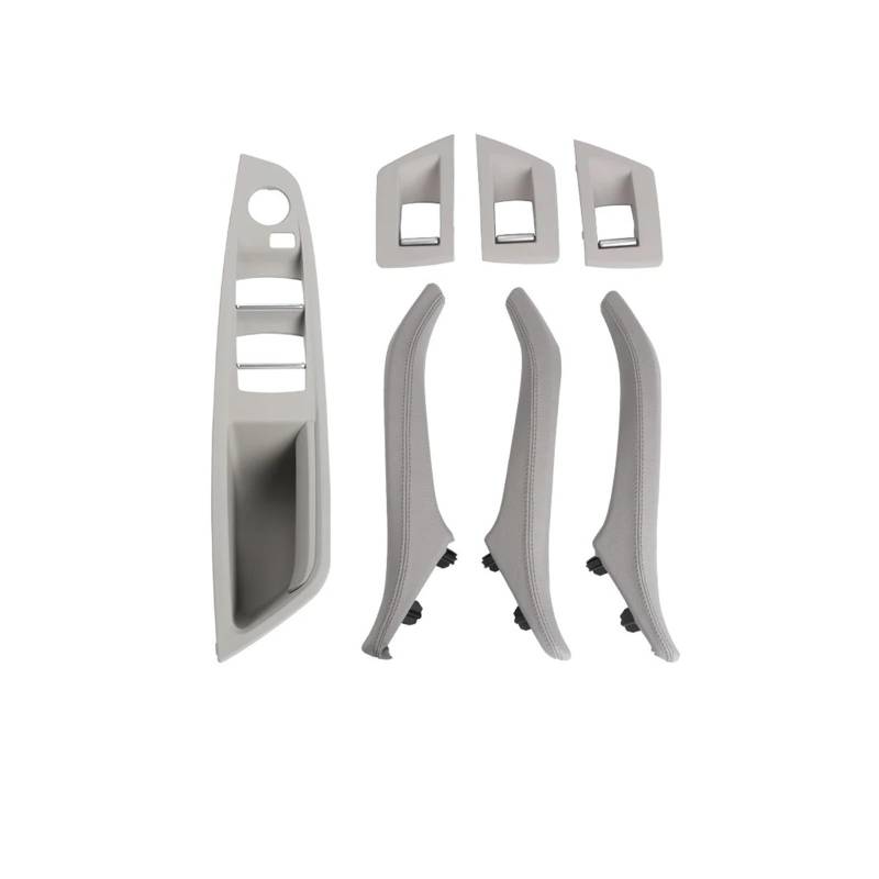 Vorderer linker Innen Türgriff Für 5er F10 F11 2010–2017 Links- Und Rechtsseite Fahrerautos Innentürgriffe Aus Leder 7-teilig Komplettset Türgriff Innen Rechts(LHD Gray) von RAGPUKMUAN