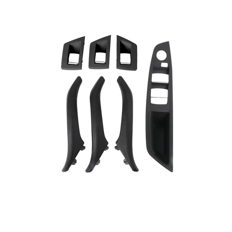 Vorderer linker Innen Türgriff Für 5er F10 F11 2010–2017 Links- Und Rechtsseite Fahrerautos Innentürgriffe Aus Leder 7-teilig Komplettset Türgriff Innen Rechts(RHD Black) von RAGPUKMUAN