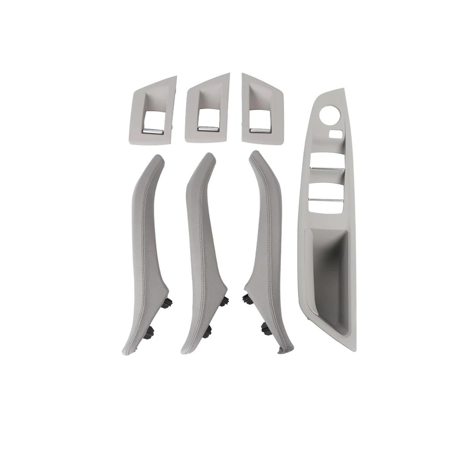 Vorderer linker Innen Türgriff Für 5er F10 F11 2010–2017 Links- Und Rechtsseite Fahrerautos Innentürgriffe Aus Leder 7-teilig Komplettset Türgriff Innen Rechts(RHD Gray) von RAGPUKMUAN