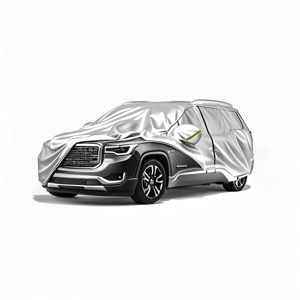 RAHALOY Fünf-lagige Allwetter-Autoabdeckung für GMC Acadia Limited, 2017. RAHALOY Cover Outdoor Wasserdicht Sonne Regen Schnee Hagelschutz mit einer kostenlosen Aufbewahrungstasche RAHALOY Fünf-lagige Allwetter-Autoabdeckung für GMC Acadia Limited, 2017. RAHALOY Cover Outdoor Wasserdicht Sonne Regen Schnee Hagelschutz mit einer kostenlosen Aufbewahrungstasche von RAHALOY