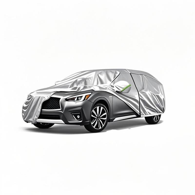 RAHALOY Fünflagige Allwetter wasserdichte Autoabdeckung für Infiniti QX60 4-Türer.RAHALOY Cover Outdoor Wasserdicht Sonne Regen Schnee Hagelschutz mit einer kostenlosen Aufbewahrungstasche (2022-2025) von RAHALOY