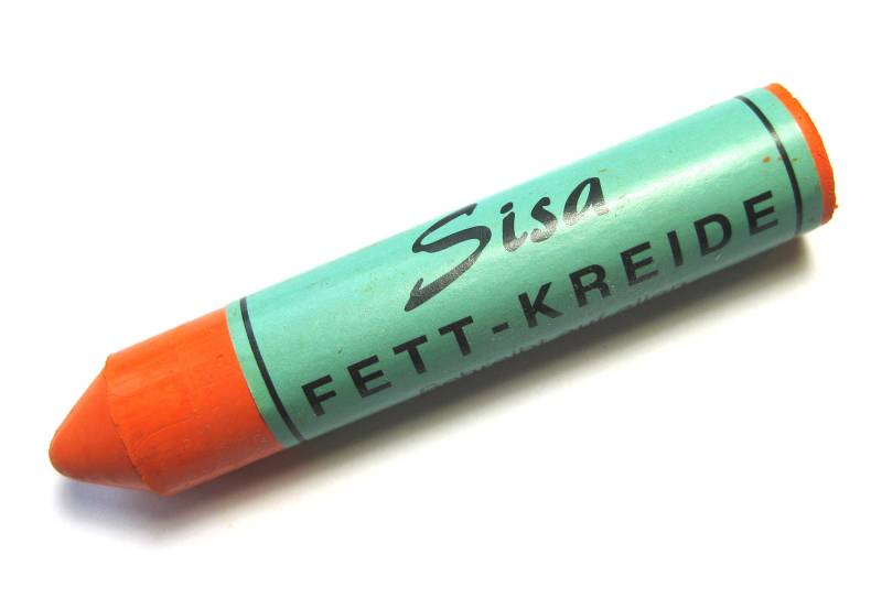 RAIDEX Fett-Signierkreide SISA Farbe: orange Durchmesser: 17 mm Packung mit 12 Stück von RAIDEX