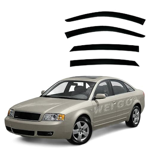 WINDABWEISER für Audi A6 Sedan MK2-C5 1997-2003 No Bright Strip Windows, Windabweiser Autofenster Autofenster Sonnen-& Regenschutz Rauchabweiser WINDABWEISER für Audi A6 Sedan MK2-C5 1997-2003 No Bright Strip Windows, Windabweiser Autofenster Autofenster Sonnen-& Regenschutz Rauchabweiser von RAINBOW88