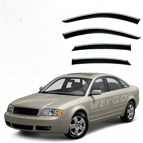 WINDABWEISER für Audi A6 Sedan MK2-C5 1997-2003 Silver Bright Strip Windows, Windabweiser Autofenster Autofenster Sonnen-& Regenschutz Rauchabweiser WINDABWEISER für Audi A6 Sedan MK2-C5 1997-2003 Silver Bright Strip Windows, Windabweiser Autofenster Autofenster Sonnen-& Regenschutz Rauchabweiser von RAINBOW88
