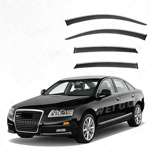 WINDABWEISER für Audi A6L Sedan MK3-C6 2005-2012 Silver Bright Strip Windows, Windabweiser Autofenster Autofenster Sonnen-& Regenschutz Rauchabweiser WINDABWEISER für Audi A6L Sedan MK3-C6 2005-2012 Silver Bright Strip Windows, Windabweiser Autofenster Autofenster Sonnen-& Regenschutz Rauchabweiser von RAINBOW88