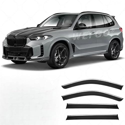 WINDABWEISER für BMW X5 LI MK4-G18 2019-2022+ Silver Bright Window Strip Long Axis 4PCS, Windabweiser Autofenster Autofenster Sonnen-& Regenschutz Rauchabweiser WINDABWEISER für BMW X5 LI MK4-G18 2019-2022+ Silver Bright Window Strip Long Axis 4PCS, Windabweiser Autofenster Autofenster Sonnen-& Regenschutz Rauchabweiser von RAINBOW88