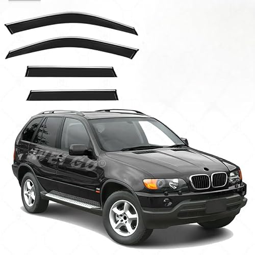 WINDABWEISER für BMW X5 MK1-E53 1999-2005 with Bright Strip 4PCS, Windabweiser Autofenster Autofenster Sonnen-& Regenschutz Rauchabweiser WINDABWEISER für BMW X5 MK1-E53 1999-2005 with Bright Strip 4PCS, Windabweiser Autofenster Autofenster Sonnen-& Regenschutz Rauchabweiser von RAINBOW88
