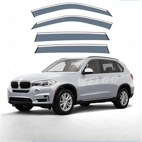 WINDABWEISER für BMW X5 MK2-E70/MK3-F15 2007-2018 Silver Bright Strip Window 4PCS, Windabweiser Autofenster Autofenster Sonnen-& Regenschutz Rauchabweiser WINDABWEISER für BMW X5 MK2-E70/MK3-F15 2007-2018 Silver Bright Strip Window 4PCS, Windabweiser Autofenster Autofenster Sonnen-& Regenschutz Rauchabweiser von RAINBOW88