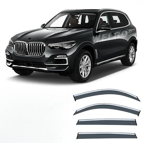 WINDABWEISER für BMW X5 MK4-G05 2019-2022+ Standard Axle Silver Bright Strip Window 4PCS, Windabweiser Autofenster Autofenster Sonnen-& Regenschutz Rauchabweiser WINDABWEISER für BMW X5 MK4-G05 2019-2022+ Standard Axle Silver Bright Strip Window 4PCS, Windabweiser Autofenster Autofenster Sonnen-& Regenschutz Rauchabweiser von RAINBOW88
