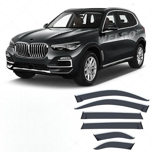 WINDABWEISER für BMW X5 MK4-G05 2019-2022+ with Bright Strip Window, Standard Axle 6PCS, Windabweiser Autofenster Autofenster Sonnen-& Regenschutz Rauchabweiser WINDABWEISER für BMW X5 MK4-G05 2019-2022+ with Bright Strip Window, Standard Axle 6PCS, Windabweiser Autofenster Autofenster Sonnen-& Regenschutz Rauchabweiser von RAINBOW88