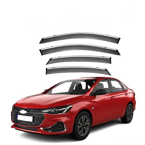 WINDABWEISER für Chevrolet Cruze Monza MK1 2019+ Silver Bright Strip Window Rain Shield, Windabweiser Autofenster Autofenster Sonnen-& Regenschutz Rauchabweiser WINDABWEISER für Chevrolet Cruze Monza MK1 2019+ Silver Bright Strip Window Rain Shield, Windabweiser Autofenster Autofenster Sonnen-& Regenschutz Rauchabweiser von RAINBOW88