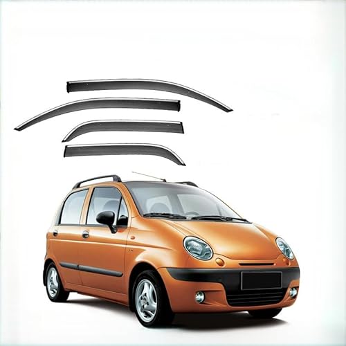 WINDABWEISER für Chevrolet Spark MK1-M100-M150 1998-2004 Silver Bright Strip Window Shield, Windabweiser Autofenster Autofenster Sonnen-& Regenschutz Rauchabweiser WINDABWEISER für Chevrolet Spark MK1-M100-M150 1998-2004 Silver Bright Strip Window Shield, Windabweiser Autofenster Autofenster Sonnen-& Regenschutz Rauchabweiser von RAINBOW88