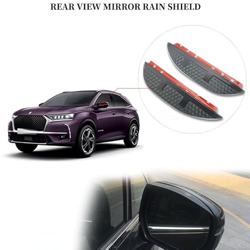 WINDABWEISER für Citroen DS7 Crossback MK1 2018+ Rearview Mirror Rain Eyebrow Carbon Fiber Pattern, Windabweiser Autofenster Autofenster Sonnen-& Regenschutz Rauchabweiser WINDABWEISER für Citroen DS7 Crossback MK1 2018+ Rearview Mirror Rain Eyebrow Carbon Fiber Pattern, Windabweiser Autofenster Autofenster Sonnen-& Regenschutz Rauchabweiser von RAINBOW88