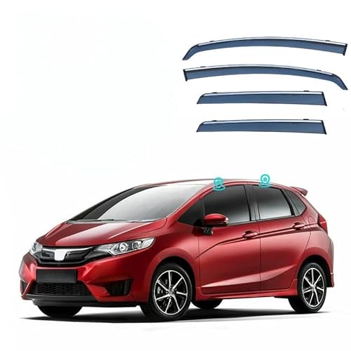 WINDABWEISER für Fit Hatchback MK3-GK 2014-2020 Silver Bright Strip Window, Windabweiser Autofenster Autofenster Sonnen-& Regenschutz Rauchabweiser WINDABWEISER für Fit Hatchback MK3-GK 2014-2020 Silver Bright Strip Window, Windabweiser Autofenster Autofenster Sonnen-& Regenschutz Rauchabweiser von RAINBOW88
