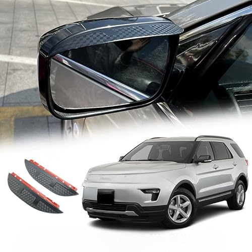 WINDABWEISER für Ford Explorer MK5-U502 2011-2019 Rearview Mirror Rain Eyebrow Carbon Fiber Texture, Windabweiser Autofenster Autofenster Sonnen-& Regenschutz Rauchabweiser WINDABWEISER für Ford Explorer MK5-U502 2011-2019 Rearview Mirror Rain Eyebrow Carbon Fiber Texture, Windabweiser Autofenster Autofenster Sonnen-& Regenschutz Rauchabweiser von RAINBOW88