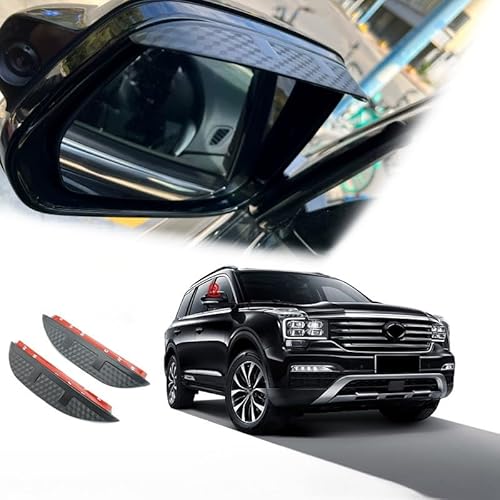 WINDABWEISER für GAC GS8/Trumpchi GS8 MK1 2016-2021 Rearview Mirror Rain Eyebrow Carbon Fiber Pattern, Windabweiser Autofenster Autofenster Sonnen-& Regenschutz Rauchabweiser WINDABWEISER für GAC GS8/Trumpchi GS8 MK1 2016-2021 Rearview Mirror Rain Eyebrow Carbon Fiber Pattern, Windabweiser Autofenster Autofenster Sonnen-& Regenschutz Rauchabweiser von RAINBOW88