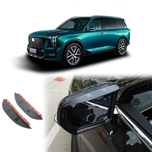 WINDABWEISER für GAC GS8/Trumpchi GS8 MK2 2022+ Rearview Mirror Rain Eyebrow Carbon Fiber Pattern, Windabweiser Autofenster Autofenster Sonnen-& Regenschutz Rauchabweiser WINDABWEISER für GAC GS8/Trumpchi GS8 MK2 2022+ Rearview Mirror Rain Eyebrow Carbon Fiber Pattern, Windabweiser Autofenster Autofenster Sonnen-& Regenschutz Rauchabweiser von RAINBOW88