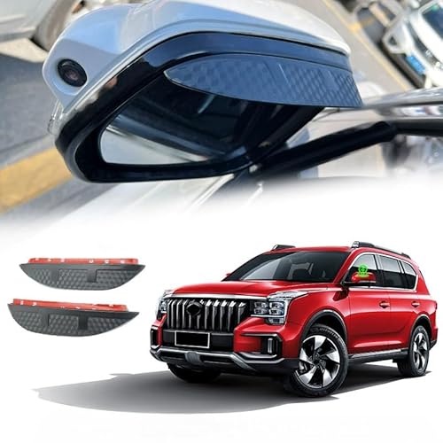 WINDABWEISER für GAC GS8 S/Trumpchi GS8 S MK1 2020+ Rearview Mirror Rain Eyebrow Carbon Fiber Pattern, Windabweiser Autofenster Autofenster Sonnen-& Regenschutz Rauchabweiser WINDABWEISER für GAC GS8 S/Trumpchi GS8 S MK1 2020+ Rearview Mirror Rain Eyebrow Carbon Fiber Pattern, Windabweiser Autofenster Autofenster Sonnen-& Regenschutz Rauchabweiser von RAINBOW88