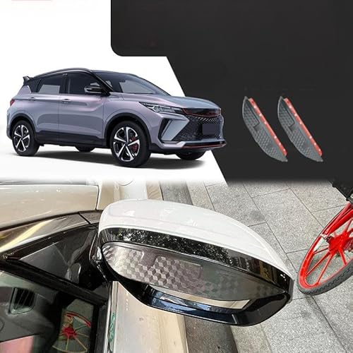 WINDABWEISER für Geely BinYue/PRO/COOL MK1-SX11 2018+ Rearview Mirror Rain Eyebrow Carbon Fiber Pattern, Windabweiser Autofenster Autofenster Sonnen-& Regenschutz Rauchabweiser WINDABWEISER für Geely BinYue/PRO/COOL MK1-SX11 2018+ Rearview Mirror Rain Eyebrow Carbon Fiber Pattern, Windabweiser Autofenster Autofenster Sonnen-& Regenschutz Rauchabweiser von RAINBOW88