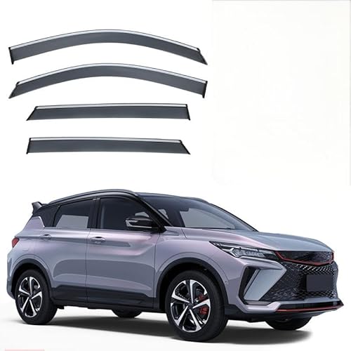 WINDABWEISER für Geely BinYue/PRO/COOL MK1-SX11 2018+ Silver Bright Strip Window Rain Shield 4PCS, Windabweiser Autofenster Autofenster Sonnen-& Regenschutz Rauchabweiser WINDABWEISER für Geely BinYue/PRO/COOL MK1-SX11 2018+ Silver Bright Strip Window Rain Shield 4PCS, Windabweiser Autofenster Autofenster Sonnen-& Regenschutz Rauchabweiser von RAINBOW88
