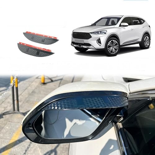 WINDABWEISER für Great Wall Haval F7 MK1 2018+ Rearview Mirror Rain Eyebrow Carbon Fiber Pattern, Windabweiser Autofenster Autofenster Sonnen-& Regenschutz Rauchabweiser WINDABWEISER für Great Wall Haval F7 MK1 2018+ Rearview Mirror Rain Eyebrow Carbon Fiber Pattern, Windabweiser Autofenster Autofenster Sonnen-& Regenschutz Rauchabweiser von RAINBOW88
