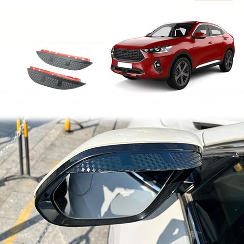 WINDABWEISER für Great Wall Haval F7X MK1 2019+ Rearview Mirror Rain Eyebrow Carbon Fiber Pattern, Windabweiser Autofenster Autofenster Sonnen-& Regenschutz Rauchabweiser WINDABWEISER für Great Wall Haval F7X MK1 2019+ Rearview Mirror Rain Eyebrow Carbon Fiber Pattern, Windabweiser Autofenster Autofenster Sonnen-& Regenschutz Rauchabweiser von RAINBOW88