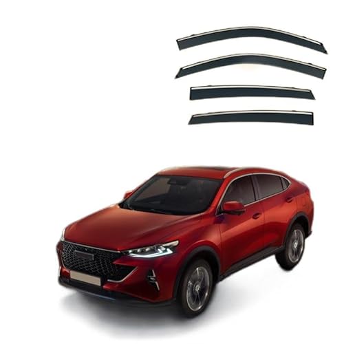 WINDABWEISER für Great Wall Haval F7X MK1 2019+ Silver Bright Strip Window Rain Shield, Windabweiser Autofenster Autofenster Sonnen-& Regenschutz Rauchabweiser WINDABWEISER für Great Wall Haval F7X MK1 2019+ Silver Bright Strip Window Rain Shield, Windabweiser Autofenster Autofenster Sonnen-& Regenschutz Rauchabweiser von RAINBOW88