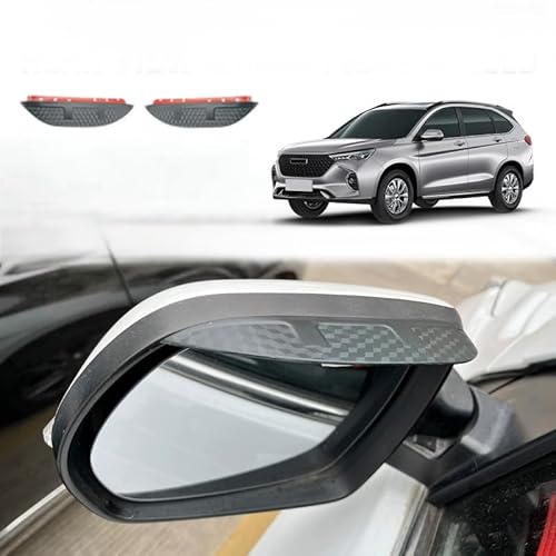 WINDABWEISER für Great Wall Haval M6 Plus MK2 2021+ Rearview Mirror Rain Eyebrow Carbon Fiber Pattern, Windabweiser Autofenster Autofenster Sonnen-& Regenschutz Rauchabweiser WINDABWEISER für Great Wall Haval M6 Plus MK2 2021+ Rearview Mirror Rain Eyebrow Carbon Fiber Pattern, Windabweiser Autofenster Autofenster Sonnen-& Regenschutz Rauchabweiser von RAINBOW88