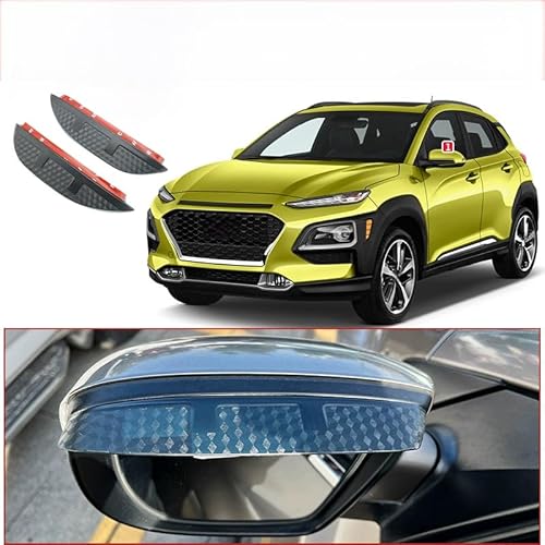 WINDABWEISER für Hyundai Kona MK1-OS 2017-2022 Rearview Mirror Rain Eyebrow Carbon Fiber Texture, Windabweiser Autofenster Autofenster Sonnen-& Regenschutz Rauchabweiser WINDABWEISER für Hyundai Kona MK1-OS 2017-2022 Rearview Mirror Rain Eyebrow Carbon Fiber Texture, Windabweiser Autofenster Autofenster Sonnen-& Regenschutz Rauchabweiser von RAINBOW88