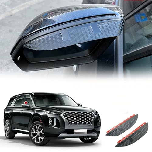 WINDABWEISER für Hyundai Palisade MK1/LX2 2020 Rearview Mirror Rain Eyebrow Carbon Fiber Texture, Windabweiser Autofenster Autofenster Sonnen-& Regenschutz Rauchabweiser WINDABWEISER für Hyundai Palisade MK1/LX2 2020 Rearview Mirror Rain Eyebrow Carbon Fiber Texture, Windabweiser Autofenster Autofenster Sonnen-& Regenschutz Rauchabweiser von RAINBOW88