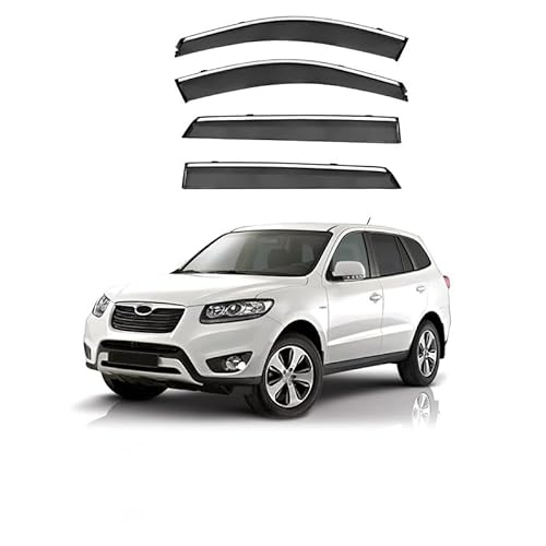 WINDABWEISER für Hyundai Santa Fe MK2-CM 2006-2012 Silver Bright Strip Window, Windabweiser Autofenster Autofenster Sonnen-& Regenschutz Rauchabweiser WINDABWEISER für Hyundai Santa Fe MK2-CM 2006-2012 Silver Bright Strip Window, Windabweiser Autofenster Autofenster Sonnen-& Regenschutz Rauchabweiser von RAINBOW88