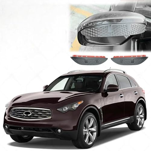 WINDABWEISER für Infiniti FX MK2-S51 2009-2017 Rearview Mirror Rain Eyebrow Carbon Fiber Texture, Windabweiser Autofenster Autofenster Sonnen-& Regenschutz Rauchabweiser WINDABWEISER für Infiniti FX MK2-S51 2009-2017 Rearview Mirror Rain Eyebrow Carbon Fiber Texture, Windabweiser Autofenster Autofenster Sonnen-& Regenschutz Rauchabweiser von RAINBOW88