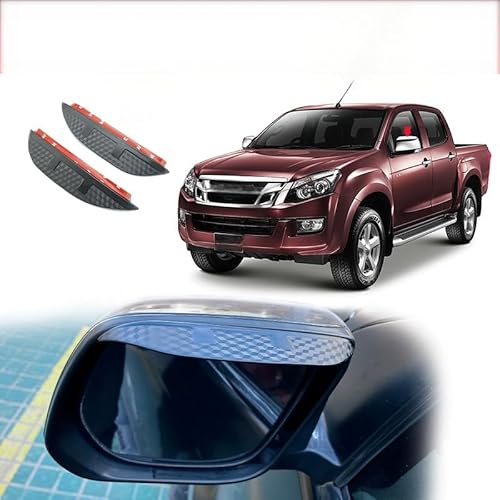 WINDABWEISER für Isuzu D-MAX Pickup MK2-RT 2013-2020 Rearview Mirror Rain Eyebrow Carbon Fiber Texture, Windabweiser Autofenster Autofenster Sonnen-& Regenschutz Rauchabweiser WINDABWEISER für Isuzu D-MAX Pickup MK2-RT 2013-2020 Rearview Mirror Rain Eyebrow Carbon Fiber Texture, Windabweiser Autofenster Autofenster Sonnen-& Regenschutz Rauchabweiser von RAINBOW88