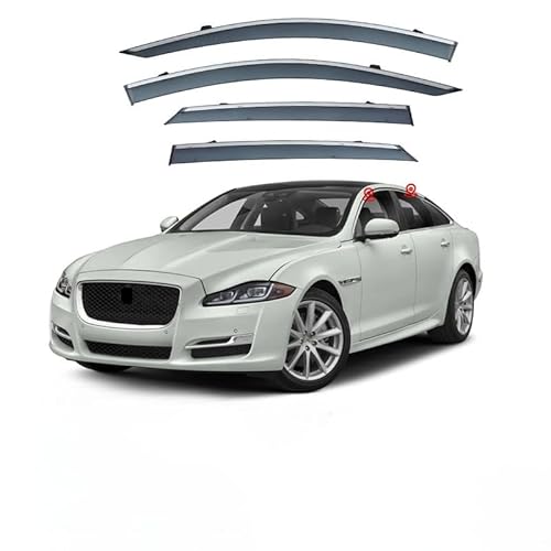 WINDABWEISER für Jaguar XJL X351 2011-2019 Silver Bright Strip Window Rain Shield, Windabweiser Autofenster Autofenster Sonnen-& Regenschutz Rauchabweiser WINDABWEISER für Jaguar XJL X351 2011-2019 Silver Bright Strip Window Rain Shield, Windabweiser Autofenster Autofenster Sonnen-& Regenschutz Rauchabweiser von RAINBOW88
