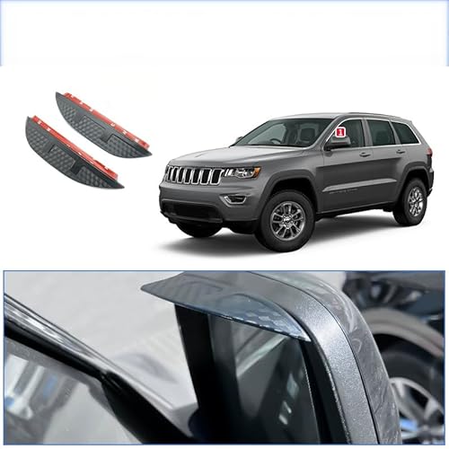 WINDABWEISER für Jeep Grand Cherokee MK4-WK2 2011-2020 Rearview Mirror Rain Eyebrow Carbon Fiber Texture, Windabweiser Autofenster Autofenster Sonnen-& Regenschutz Rauchabweiser WINDABWEISER für Jeep Grand Cherokee MK4-WK2 2011-2020 Rearview Mirror Rain Eyebrow Carbon Fiber Texture, Windabweiser Autofenster Autofenster Sonnen-& Regenschutz Rauchabweiser von RAINBOW88