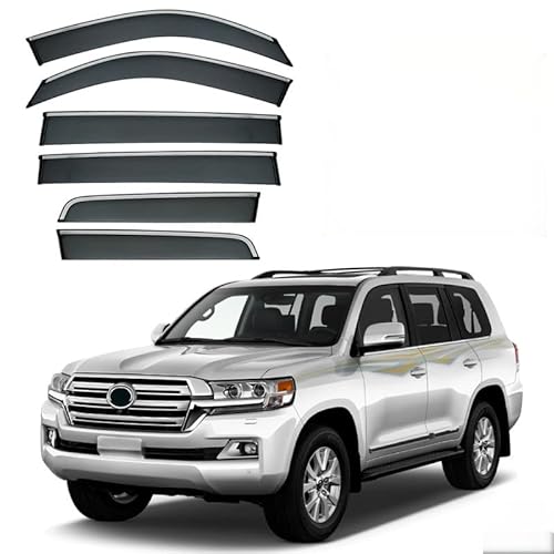 WINDABWEISER für Land Cruiser LC200 MK9-J200 2008-2020 6PCS with Bright Strip Windows, Windabweiser Autofenster Autofenster Sonnen-& Regenschutz Rauchabweiser WINDABWEISER für Land Cruiser LC200 MK9-J200 2008-2020 6PCS with Bright Strip Windows, Windabweiser Autofenster Autofenster Sonnen-& Regenschutz Rauchabweiser von RAINBOW88