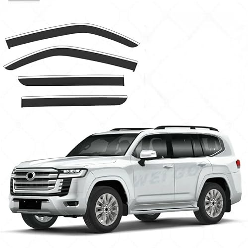 WINDABWEISER für Land Cruiser LC300 MK10-J300 2022+ with Bright Window Strips, Windabweiser Autofenster Autofenster Sonnen-& Regenschutz Rauchabweiser WINDABWEISER für Land Cruiser LC300 MK10-J300 2022+ with Bright Window Strips, Windabweiser Autofenster Autofenster Sonnen-& Regenschutz Rauchabweiser von RAINBOW88