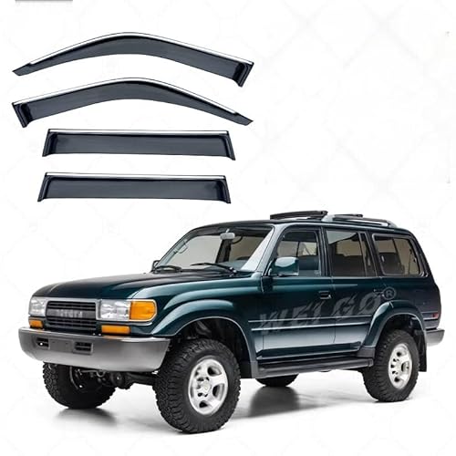 WINDABWEISER für Land Cruiser LC80 MK7-J80 1990-1997 Silver Bright Window Strips, Windabweiser Autofenster Autofenster Sonnen-& Regenschutz Rauchabweiser WINDABWEISER für Land Cruiser LC80 MK7-J80 1990-1997 Silver Bright Window Strips, Windabweiser Autofenster Autofenster Sonnen-& Regenschutz Rauchabweiser von RAINBOW88