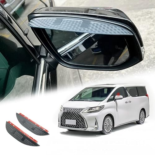 WINDABWEISER für Lexus LM MK1 2019-2023 Rearview Mirror Rain Eyebrow Carbon Fiber Texture, Windabweiser Autofenster Autofenster Sonnen-& Regenschutz Rauchabweiser WINDABWEISER für Lexus LM MK1 2019-2023 Rearview Mirror Rain Eyebrow Carbon Fiber Texture, Windabweiser Autofenster Autofenster Sonnen-& Regenschutz Rauchabweiser von RAINBOW88