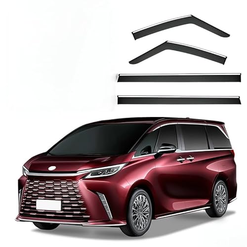 WINDABWEISER für Lexus LM MK2-AW10 2024+ Silver Bright Strip Windows, Windabweiser Autofenster Autofenster Sonnen-& Regenschutz Rauchabweiser WINDABWEISER für Lexus LM MK2-AW10 2024+ Silver Bright Strip Windows, Windabweiser Autofenster Autofenster Sonnen-& Regenschutz Rauchabweiser von RAINBOW88