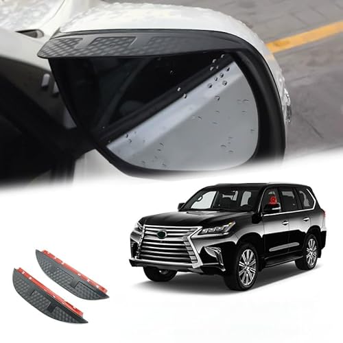 WINDABWEISER für Lexus LX570 MK3-J200 2008-2021 Rearview Mirror Rain Eyebrow Carbon Fiber Texture, Windabweiser Autofenster Autofenster Sonnen-& Regenschutz Rauchabweiser WINDABWEISER für Lexus LX570 MK3-J200 2008-2021 Rearview Mirror Rain Eyebrow Carbon Fiber Texture, Windabweiser Autofenster Autofenster Sonnen-& Regenschutz Rauchabweiser von RAINBOW88